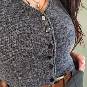 Rare Darling and Stylish 1950’s Vintage Wool Vest